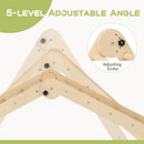 Olakids Pikler Triangle Set 8 in 1 Climbing Toys for Toddlers Foldable Wood Montessori Jungle Gym