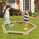 OLAKIDS Wooden Balance Beam for Kids Toddler, Stepping Stones, 12 Piece Obstacle Course for Playroom Indoor Outdoor