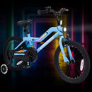 OLAKIDS Kids Bike with LED Lights & Training Wheels, Adjustable Bicycle for Toddlers