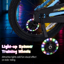 OLAKIDS Kids Bike with LED Lights & Training Wheels, Adjustable Bicycle for Toddlers
