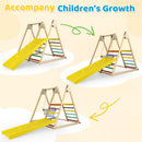 OLAKIDS Indoor Jungle Gym, 3 in 1 Wooden Foldable Montessori Toddler Climbing Toys