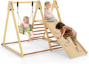 OLAKIDS Indoor Jungle Gym, 3 in 1 Wooden Foldable Montessori Toddler Climbing Toys