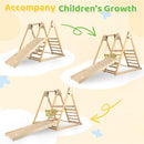 OLAKIDS Indoor Jungle Gym, 3 in 1 Wooden Foldable Montessori Toddler Climbing Toys