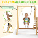 OLAKIDS Indoor Jungle Gym, 3 in 1 Wooden Foldable Montessori Toddler Climbing Toys