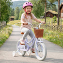 OLAKIDS Kids Bike 12/14/16/18 Inch with Training Wheels & Basket for Ages 3-8  (20 Inch without traninning wheels)