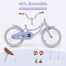 OLAKIDS Kids Bike 12/14/16/18 Inch with Training Wheels & Basket for Ages 3-8  (20 Inch without traninning wheels)