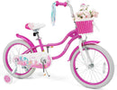 Olakids Kids Bike, 12 14 16 18 20 Inch Mermaid Theme Girls Bicycle with Training Wheels