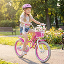 Olakids Kids Bike, 12 14 16 18 20 Inch Mermaid Theme Girls Bicycle with Training Wheels