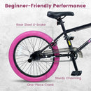 Olakids 20" Kids BMX Bike with 4 Pegs for Boys & Girls, Freestyle Bicycle with Adjustable Seat