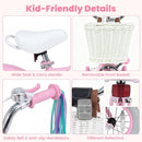 Olakids Kids Bike, 12 14 16 18 Inch Sweet Heart Theme Girls Bicycle with Training Wheels