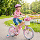 Olakids Kids Bike, 12 14 16 18 Inch Sweet Heart Theme Girls Bicycle with Training Wheels