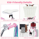 Olakids Kids Bike, 12 14 16 18 Inch Sweet Heart Theme Girls Bicycle with Training Wheels