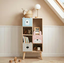 OLAKIDS Kids Bookcase Toy Storage Organizer Wooden Bookshelf for Toddlers Classroom Nursery Playroom