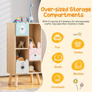 OLAKIDS Kids Bookcase Toy Storage Organizer Wooden Bookshelf for Toddlers Classroom Nursery Playroom