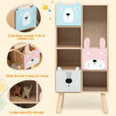 OLAKIDS Kids Bookcase Toy Storage Organizer Wooden Bookshelf for Toddlers Classroom Nursery Playroom