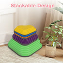 OLAKIDS Balance Stepping Stones for Kids 6pcs Non-Slip Plastic Balance Stones for Age 3-8 Years