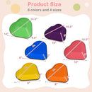 OLAKIDS Balance Stepping Stones for Kids 6pcs Non-Slip Plastic Balance Stones for Age 3-8 Years