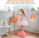 OLAKIDS Balance Stepping Stones for Kids 6pcs Non-Slip Plastic Balance Stones for Age 3-8 Years