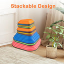OLAKIDS Balance Stepping Stones for Kids 6pcs Non-Slip Plastic Balance Stones for Age 3-8 Years