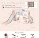 OLAKIDS Toddler Slide, 9 in 1 Kids Indoor Outdoor Playground for Boys Girls Aged 1+