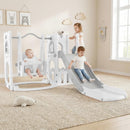 OLAKIDS Toddler Slide and Swing Set, 7 in 1 Kids Indoor Outdoor Playground  Boys Girls Aged 1+
