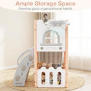 OLAKIDS Toddler Slide, 6 in 1 Kids Indoor Outdoor Playground for Boys Girls Aged 1+