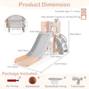 OLAKIDS Toddler Slide, 6 in 1 Kids Indoor Outdoor Playground for Boys Girls Aged 1+