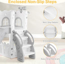 OLAKIDS Toddler Slide, 6 in 1 Kids Indoor Outdoor Playground for Boys Girls Aged 1+