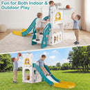 OLAKIDS Toddler Slide, 6 in 1 Kids Indoor Outdoor Playground for Boys Girls Aged 1+