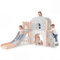 OLAKIDS Toddler Slide, 8 in 1 Kids Indoor Outdoor Playground for Boys Girls Aged 1+