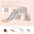 OLAKIDS Toddler Slide, 8 in 1 Kids Indoor Outdoor Playground for Boys Girls Aged 1+