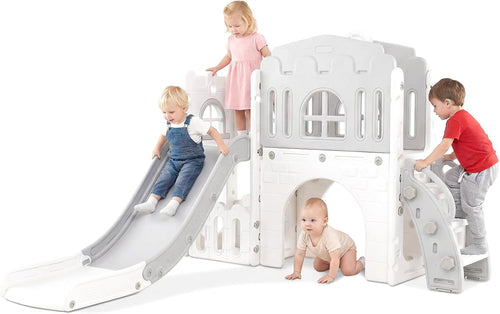 OLAKIDS Toddler Slide, 8 in 1 Kids Indoor Outdoor Playground for Boys Girls Aged 1+