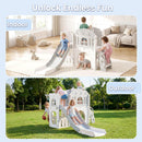 OLAKIDS Toddler Slide, 8 in 1 Kids Indoor Outdoor Playground for Boys Girls Aged 1+