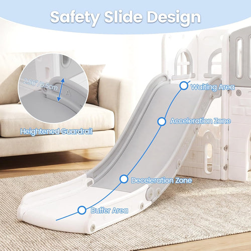 OLAKIDS Toddler Slide, 8 in 1 Kids Indoor Outdoor Playground for Boys Girls Aged 1+
