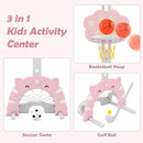 OLAKIDS Toddler Basketball Hoop, 3 in 1 Indoor Outdoor Play Set Gifts for Boys Girls