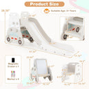 OLAKIDS Toddler Slide, 5 in 1 Indoor Outdoor Foldable Baby Playground Playset