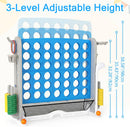 OLAKIDS Giant 4 in A Row Game with Height Adjustment, 4 to Score Games for Indoor Outdoor Fun