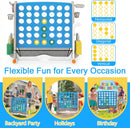 OLAKIDS Giant 4 in A Row Game with Height Adjustment, 4 to Score Games for Indoor Outdoor Fun
