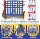 OLAKIDS Giant 4 in A Row Game with Height Adjustment, 4 to Score Games for Indoor Outdoor Fun