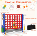 OLAKIDS Giant 4 in A Row Game with Height Adjustment, 4 to Score Games for Indoor Outdoor Fun