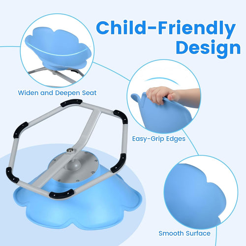 Olakids Sensory Spinning Chair, Flower Shape 360° Swivel Seat for Autistic Kids Autism ADHD Children