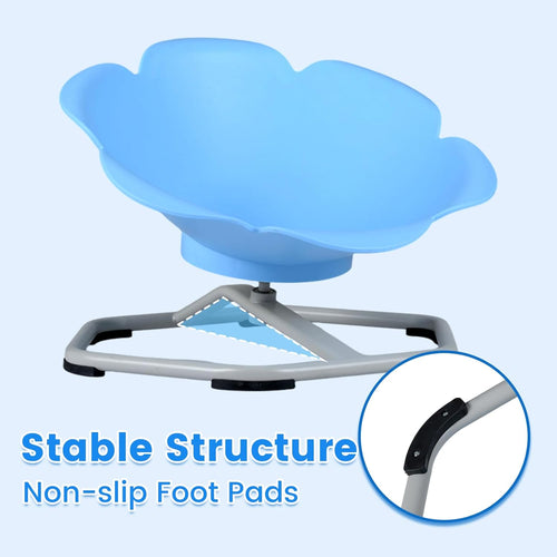 Olakids Sensory Spinning Chair, Flower Shape 360° Swivel Seat for Autistic Kids Autism ADHD Children