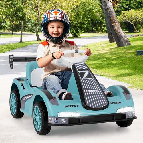 OLAKIDS Electric Go Kart for Kids, 6V Battery Powered Drift Kart for Boys Girls Aged 3+