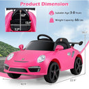 OLAKIDS Licensed Porsche 12V Pink Ride on Car  Electric Vehicle Battery Powered with Remote Control