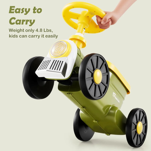 OLAKIDS Ride on Push Car, Kids Foot-to-Floor Sliding Car for Toddler with Train Whistle Sound, Under-Seat Storage, Toy Walker for Boys Girls Aged 19-36 Months
