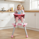 INFANS 9 in 1 High Chair, Convertible Baby Highchair, Table and Chair Set Building Block Infant Dining Booster Seat