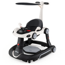 INFANS 6-in-1 Baby Walker, Converts Push Car to Bouncer, Rocker with Music, Lights, Adjustable Height & Speed, Activity Center, Canopy for 7-18 Months