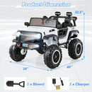 OLAKIDS 24V 2 Seater Ride on Truck 2WD/4WD Battery Powered for 3+ Boys and Girls