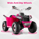 OLAKIDS 6V Kids ATV with Removable Trailer, Forward Backward Function, Widened & Wear-Resistant Wheels, Ride On Toy for Toddlers