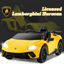 OLAKIDS Licensed Lamborghini Huracan Ride on Car 12V Kids Electric Vehicle for Aged 3-8 Years